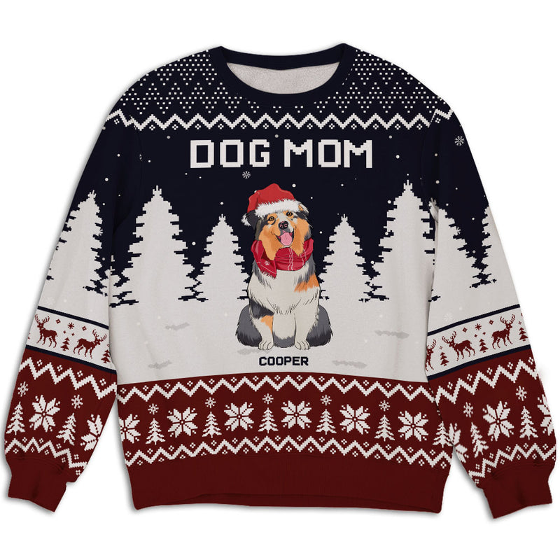 Dog Mom/Dad Snowflake - Personalized Custom All-Over-Print Sweatshirt