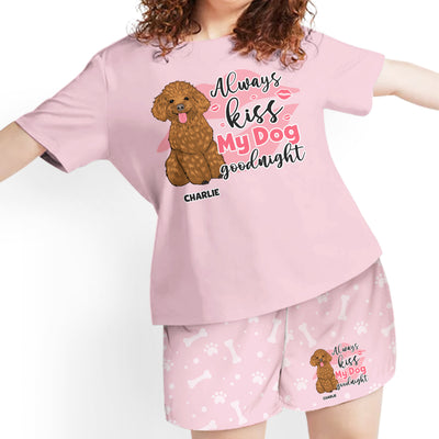 Kiss My Dog Goodnight - Personalized Custom Short Pajama Set