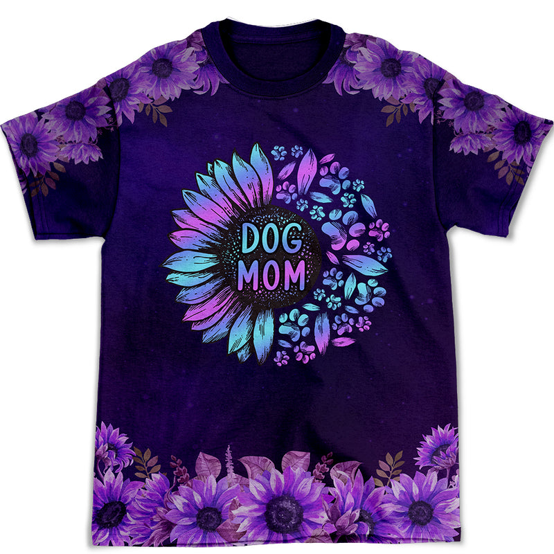 Purple Dog Mom - All-over-print T-shirt