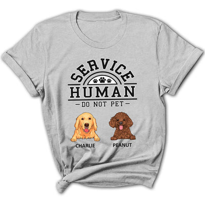 Dogs Service Human Logo - Personalized Custom Women's T-shirt