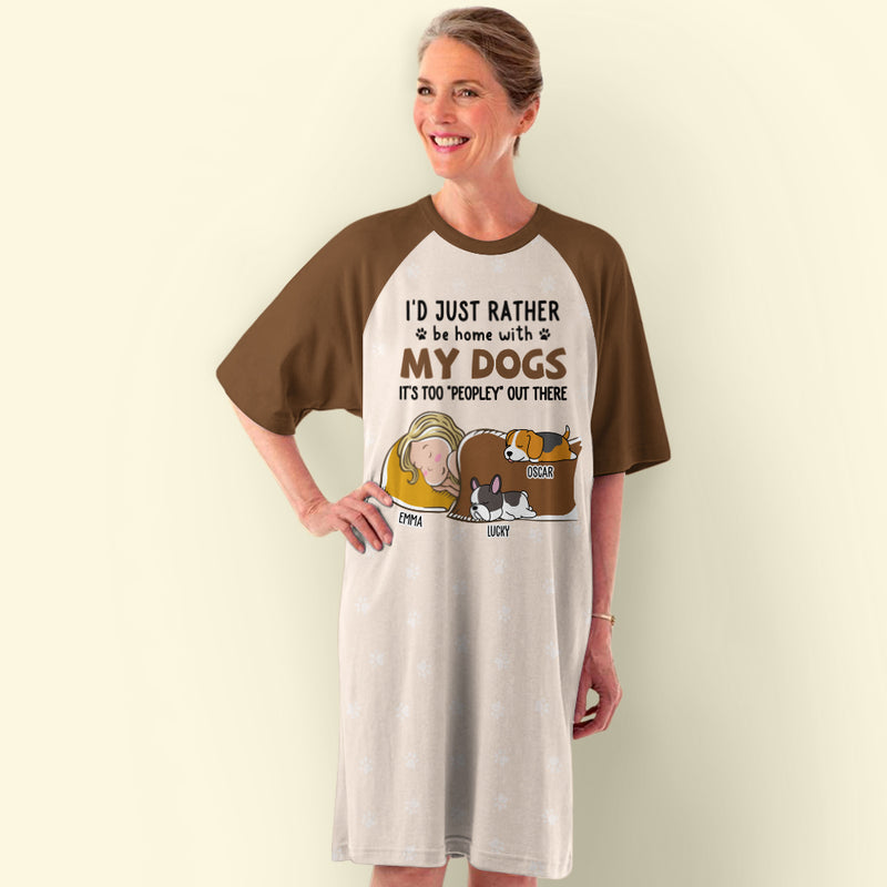 Rather Be Home - Personalized Custom 3/4 Sleeve Dress