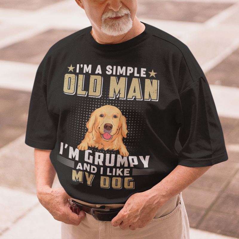 Simple Old Man - Personalized Custom Unisex T-shirt