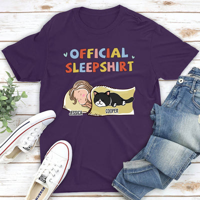 Sleeping Pet Sleepshirt Version 2 - Personalized Custom Premium T-shirt