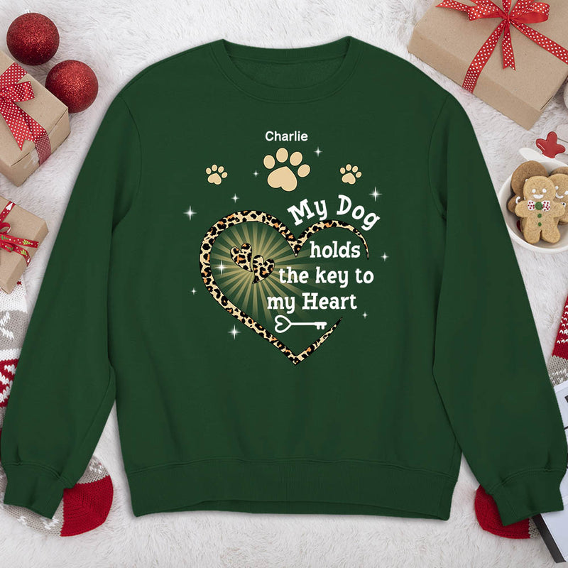 My Dog Holds The Key - Personalized Custom Sweatshirt