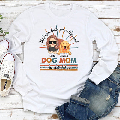 Cool Dog Mom/Dad - Personalized Custom Long Sleeve T-shirt