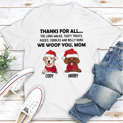 Thanks All Christmas - Personalized Custom Unisex T-Shirt