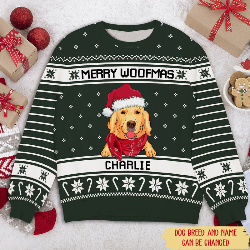 Merry Woofmas 1 - Personalized Custom All-Over-Print Sweatshirt