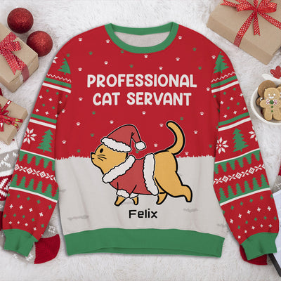 Cat Servant - Personalized Custom All-Over-Print Sweatshirt