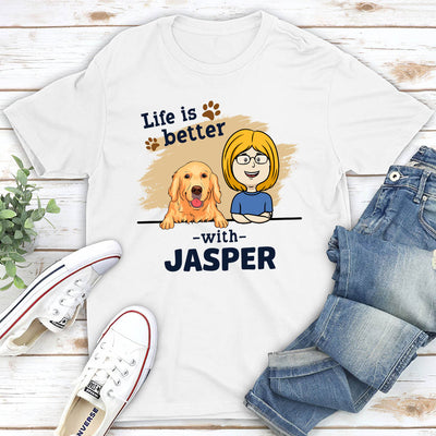 With Pet - Personalized Custom Unisex T-shirt