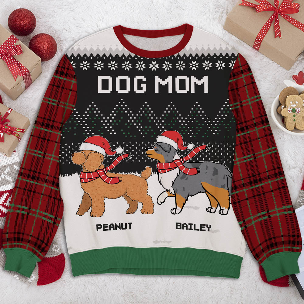 Dog And Winter Night - Personalized Custom All-Over-Print Sweatshirt