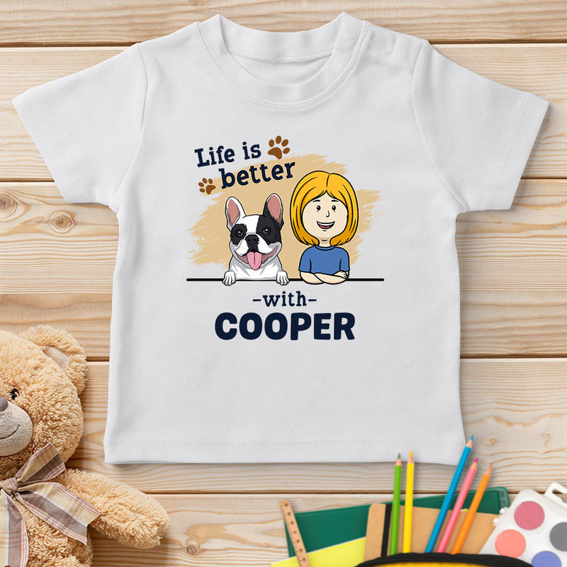 With Dog - Personalized Custom Youth T-shirt