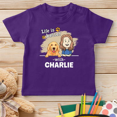 With Pet 2 - Personalized Custom Youth T-shirt