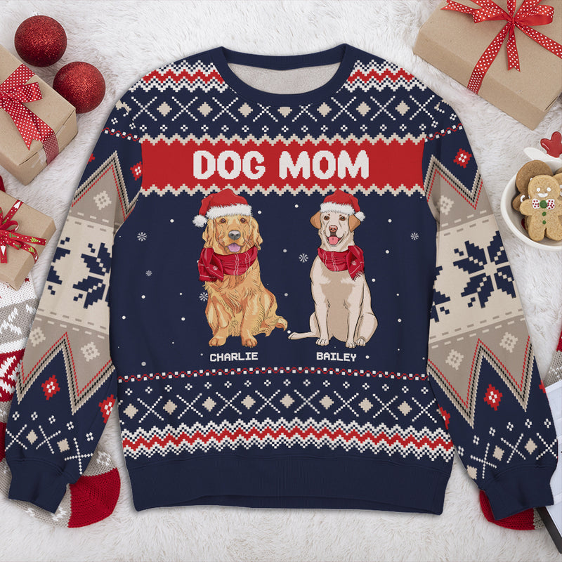 Snowy Dog - Personalized Custom All-Over-Print Sweatshirt