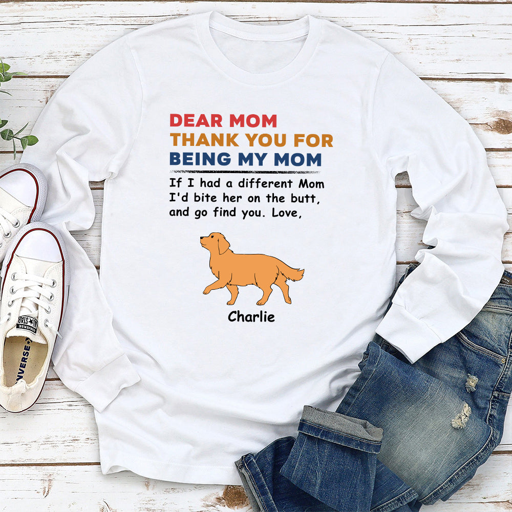 Dogs Bite Butt - Personalized Custom Long Sleeve T-shirt