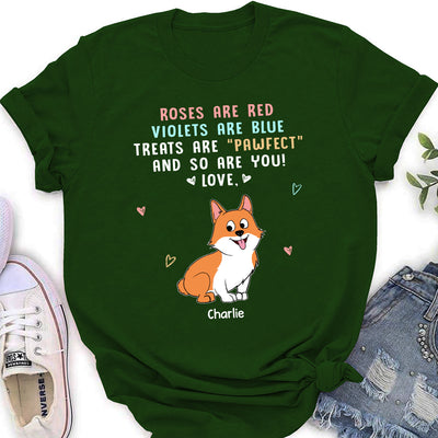 Treats Are Pawfect - Personalized Custom Women's T-shirt