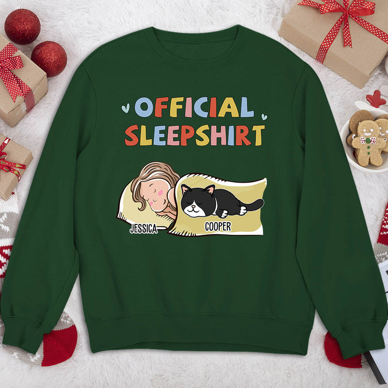 Sleeping Pet Sleepshirt Version 2 - Personalized Custom Sweatshirt