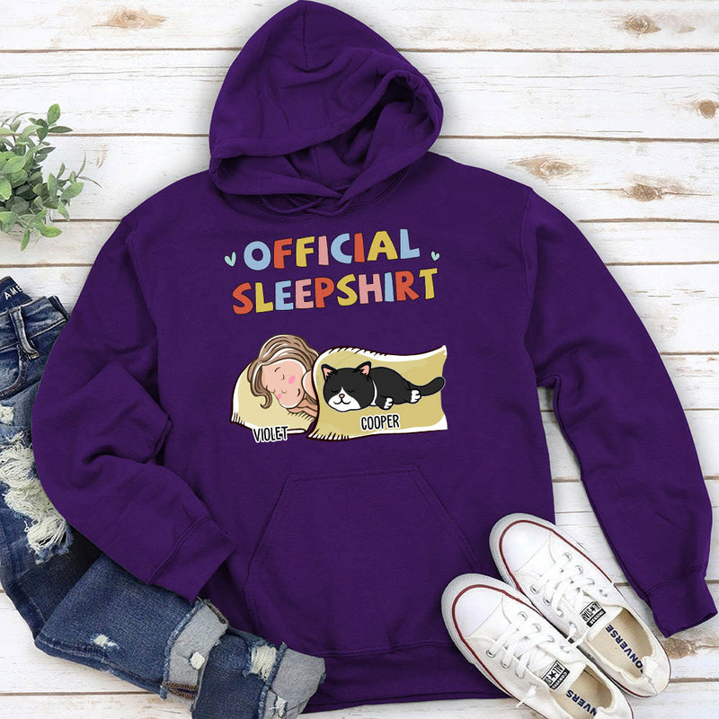 Sleeping Cat Sleepshirt - Personalized Custom Hoodie