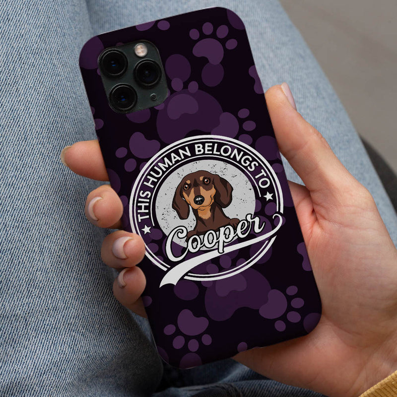 Human Belong To Dog 2 - Personalized Custom Phone Case