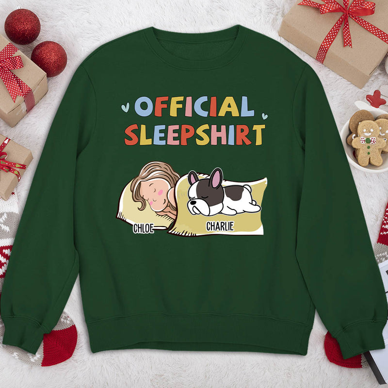 Sleeping Dog Sleepshirt Version 2 - Personalized Custom Sweatshirt