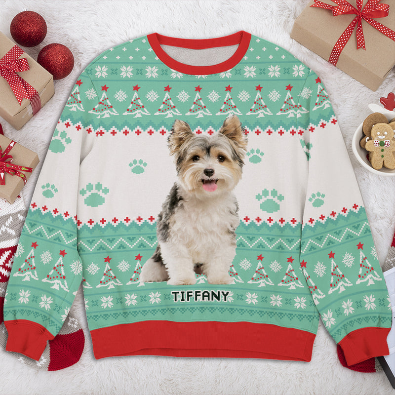 Snow Dog Photo - Personalized Custom All-Over-Print Sweatshirt