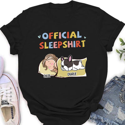 Sleeping Dog Sleepshirt Version 2 - Personalized Custom Women's T-shirt