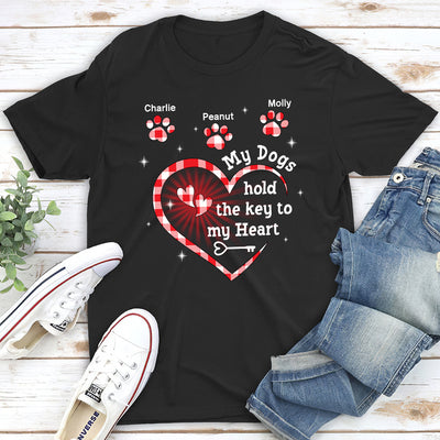 My Dog Holds The Key - Personalized Custom Unisex T-shirt