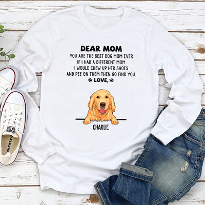 If I Had A Mom - Personalized Custom Long Sleeve T-shirt