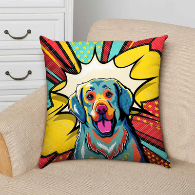 Golden Retriever Pop Art - Throw Pillow