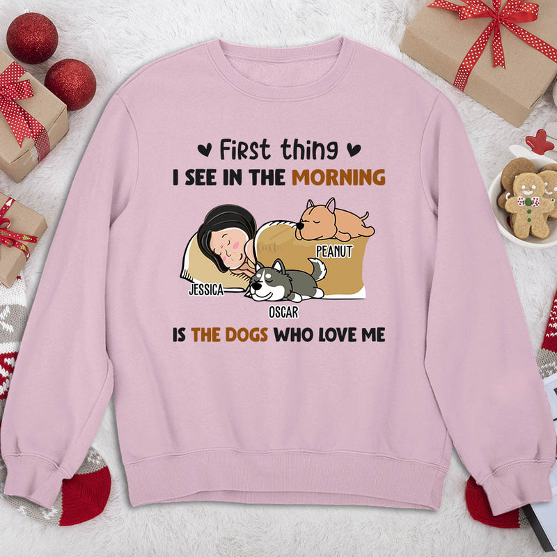 Morning First Thing - Personalized Custom Sweatshirt