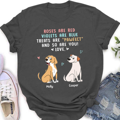 Treats Are Pawfect - Personalized Custom Women's T-shirt