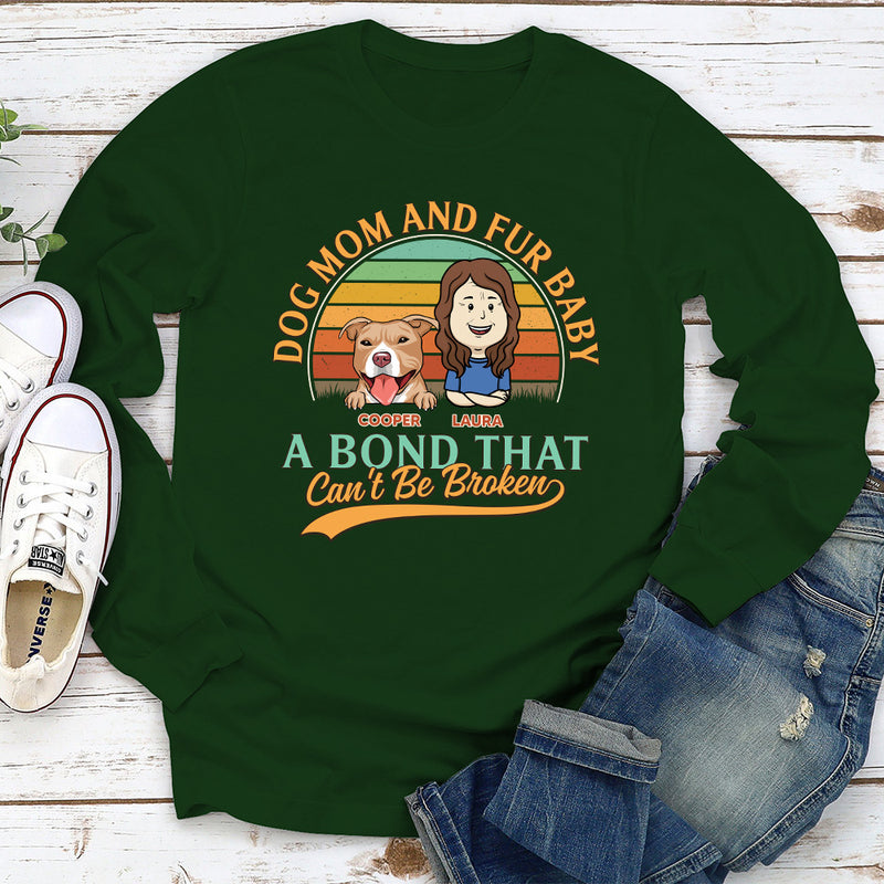 Dog Mom & Fur Baby - Personalized Custom Long Sleeve T-shirt