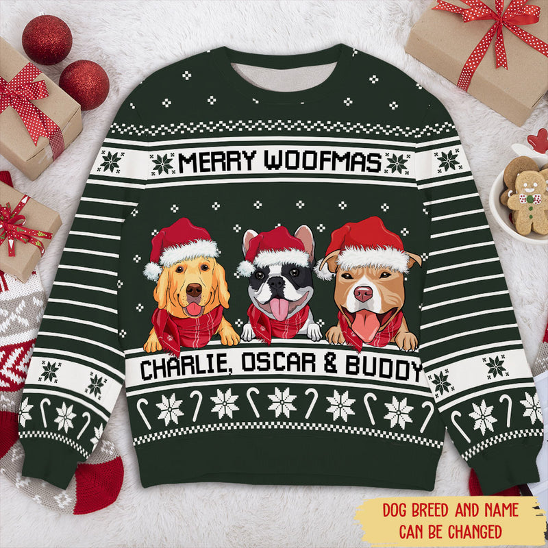 Merry Woofmas 1 - Personalized Custom All-Over-Print Sweatshirt