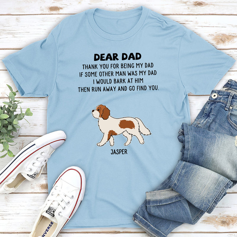 Dogs Run Away - Personalized Custom Unisex T-shirt