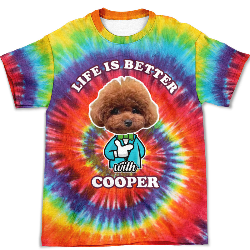 Life Is Better Colorful - Personalized Custom Photo All-over-print T-shirt