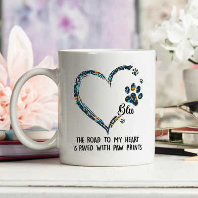 Road To Heart Pattern - Personalized Custom Coffee Mug