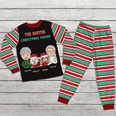 Christmas Squad - Personalized Custom Matching Pajama Set