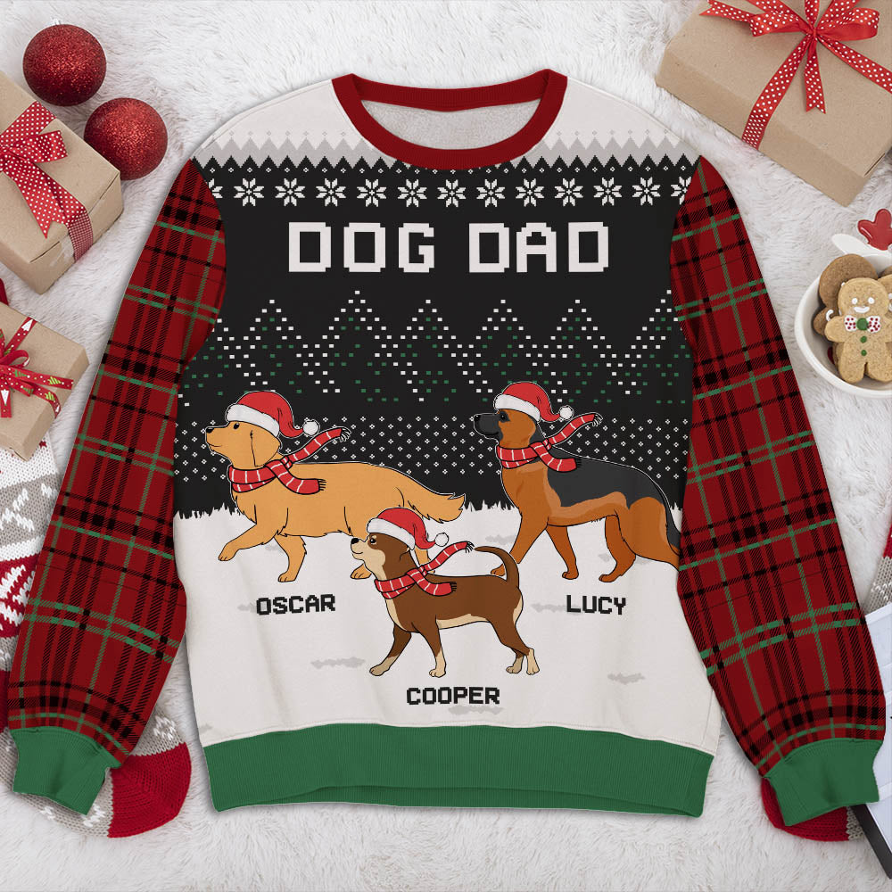 Dog And Winter Night - Personalized Custom All-Over-Print Sweatshirt