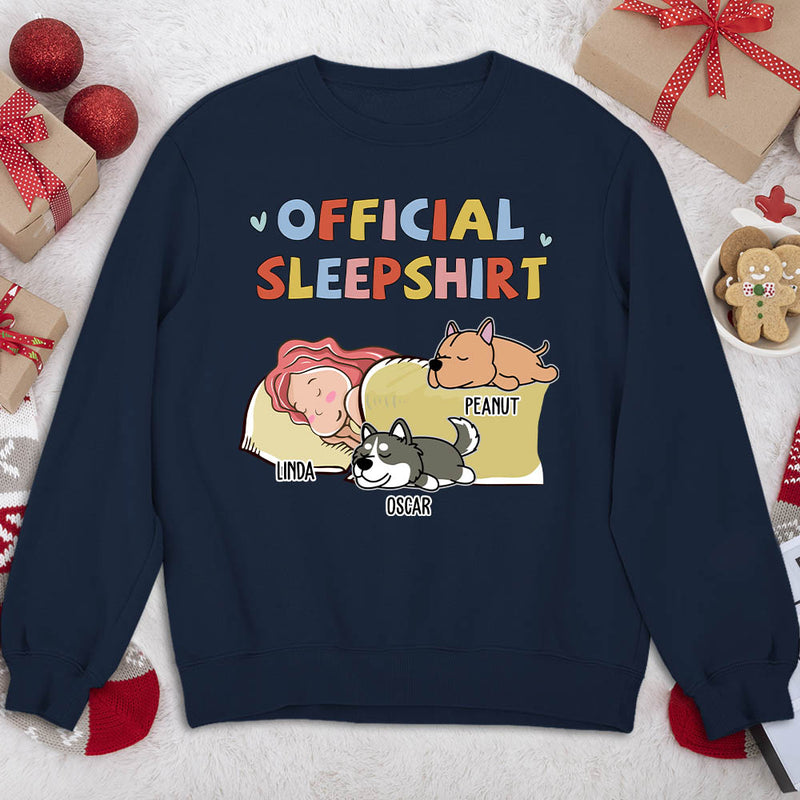 Sleeping Dog Sleepshirt Version 2 - Personalized Custom Sweatshirt