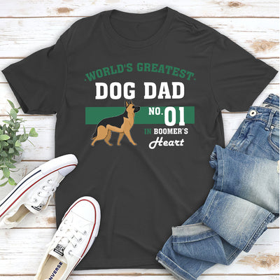 Dog Dad No.1 - Personalized Custom Unisex T-Shirt