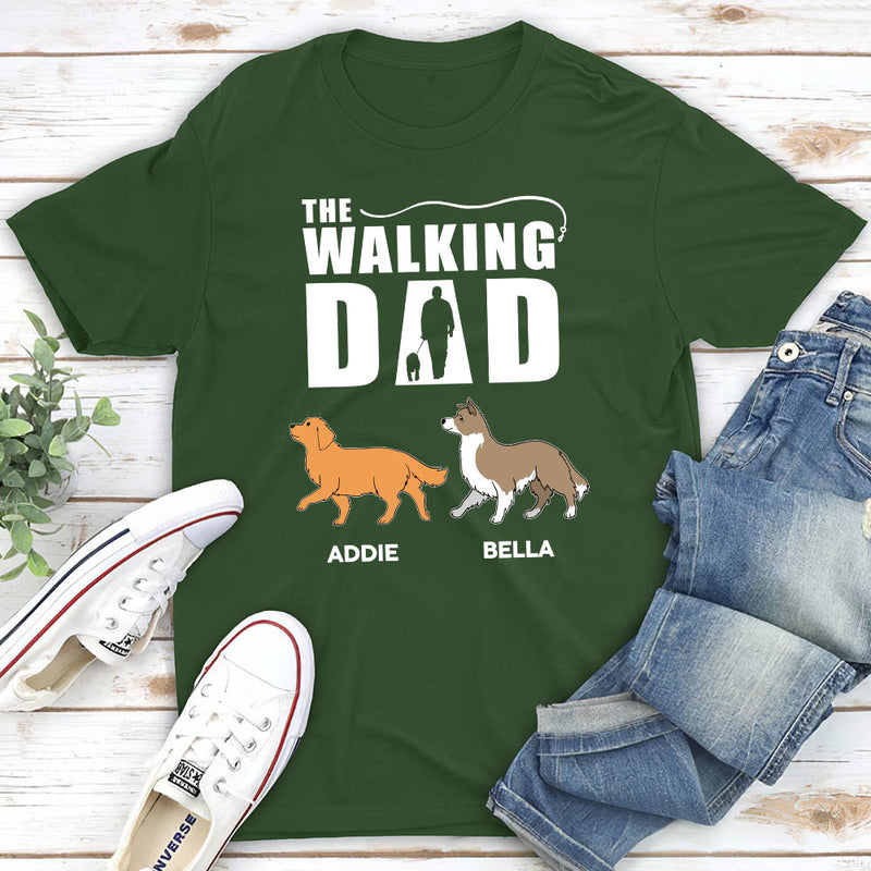 Walking The Dog - Personalized Custom Unisex T-shirt