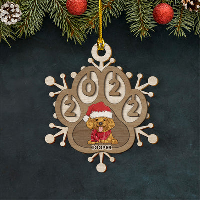 Merry Christmas 2022 - Personalized Custom 2-layered Wood Ornament