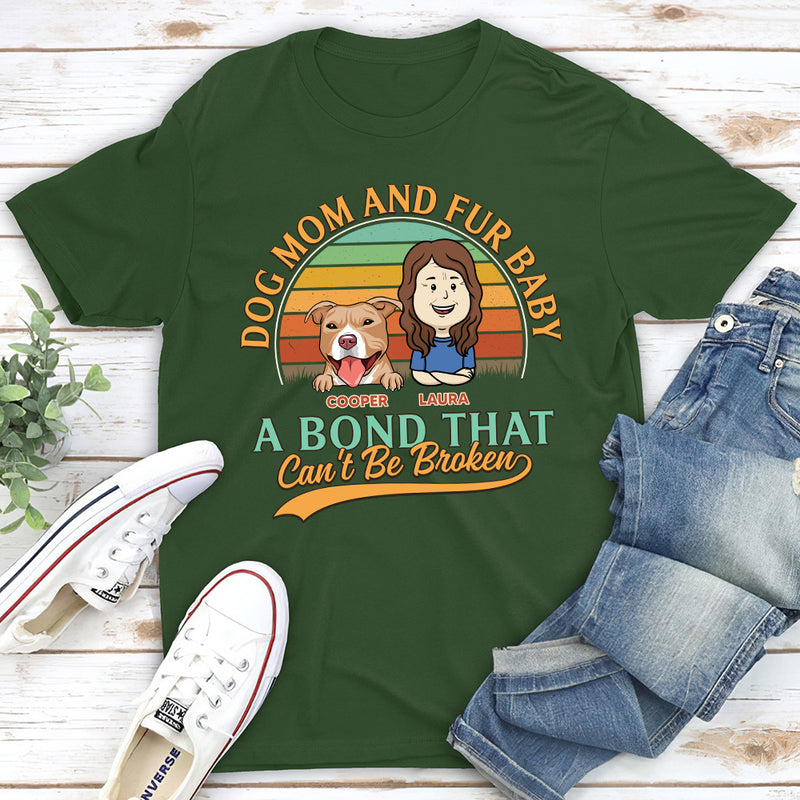 Dog Mom & Fur Baby - Personalized Custom Unisex T-shirt