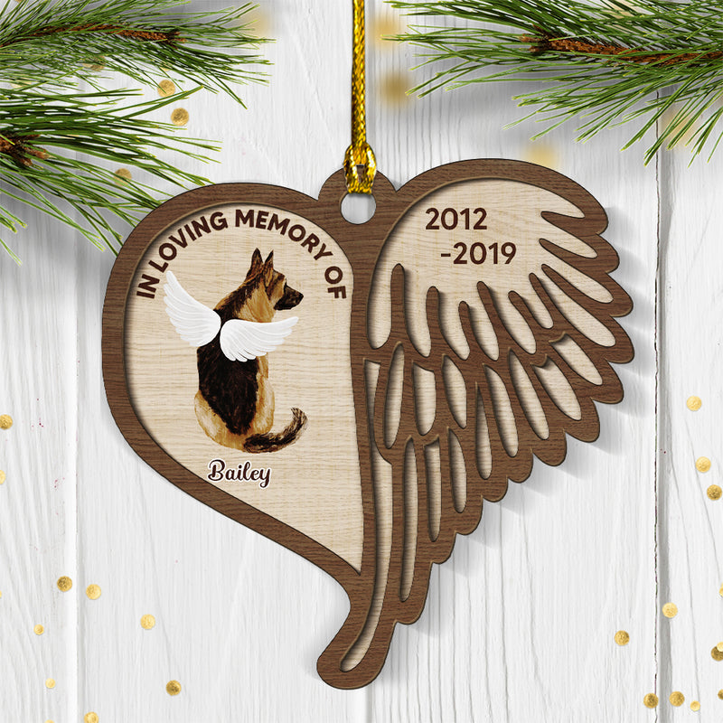In Loving Memory - Personalized Custom 2-layered Wood Ornament