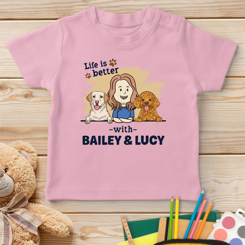 With Dog - Personalized Custom Youth T-shirt