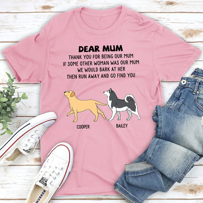 Dogs Run Away - Personalized Custom Unisex T-shirt