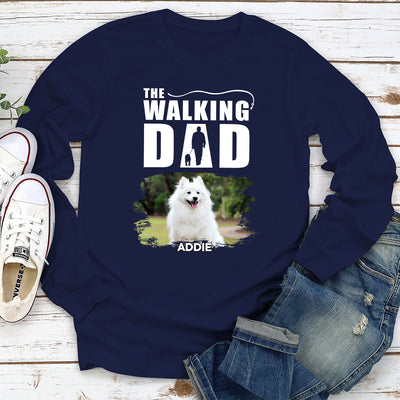 The Walking Dad - Personalized Custom Long Sleeve T-shirt