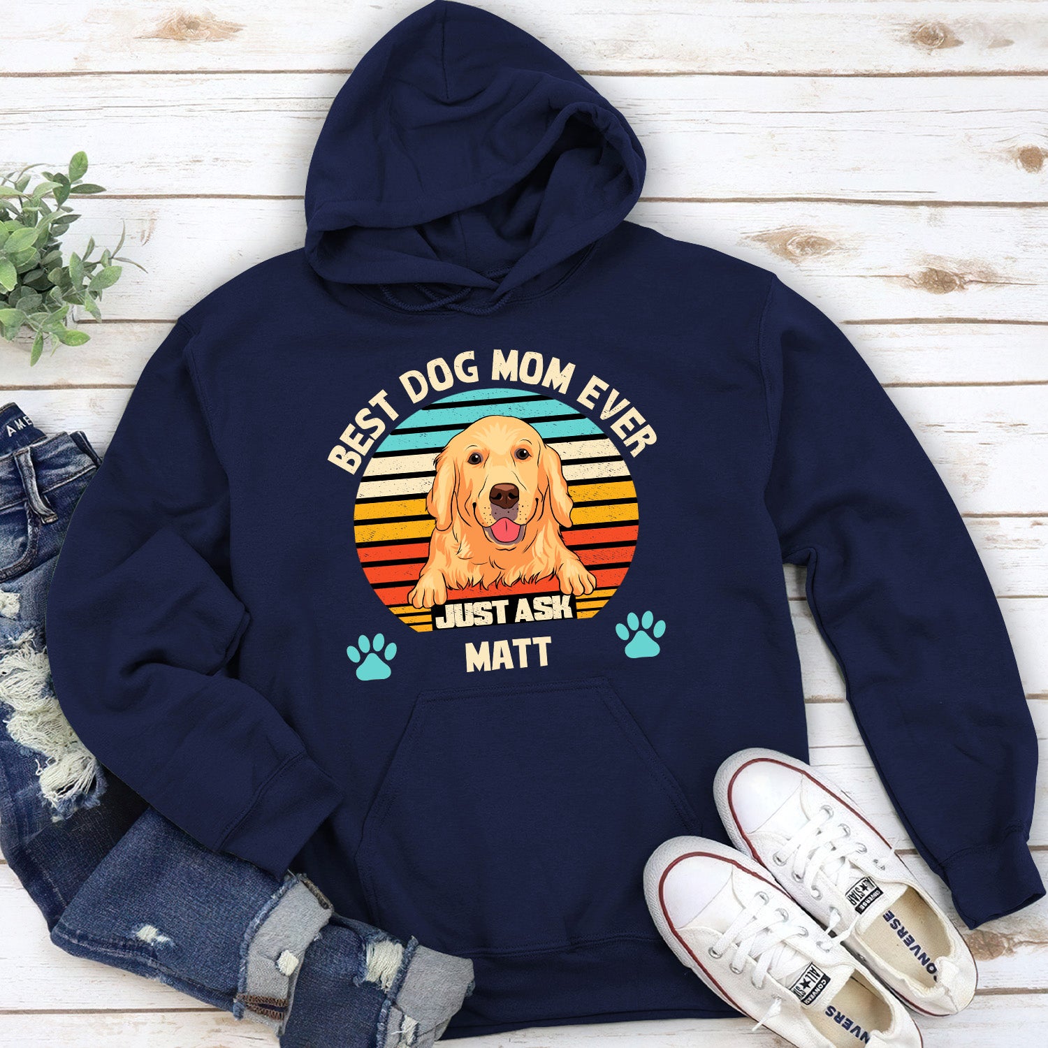 Personalized dog mom online sweatshirt