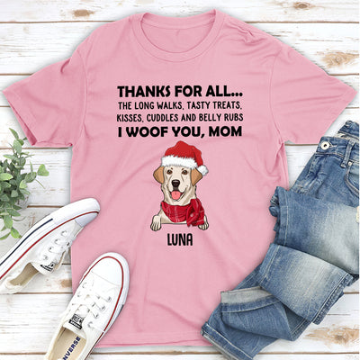 Thanks All Christmas - Personalized Custom Unisex T-Shirt