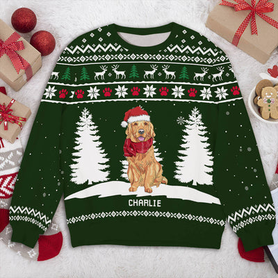 Winter Dog 2 - Personalized Custom All-Over-Print Sweatshirt