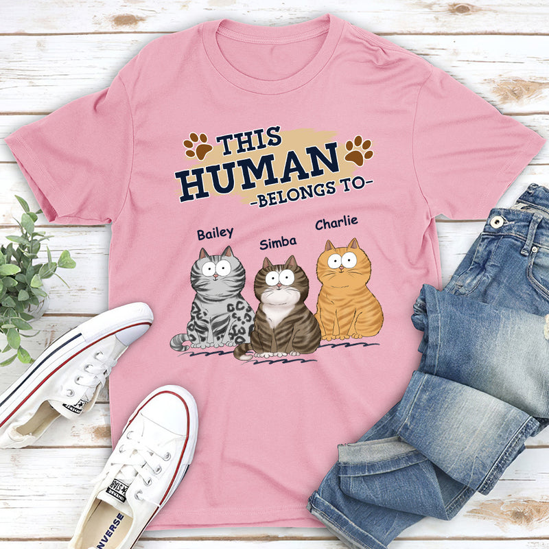 Belongs To My Cat - Personalized Custom Unisex T-shirt